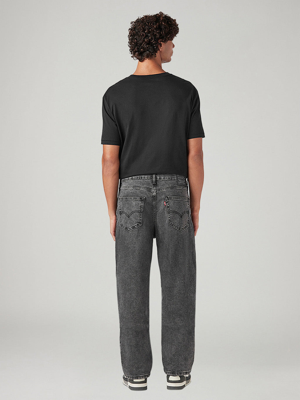 Men's 568 Grey Loose Fit Mid Rise Jeans