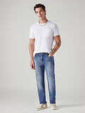 Men's 505 Blue Straight Fit Mid Rise Commuter Jeans