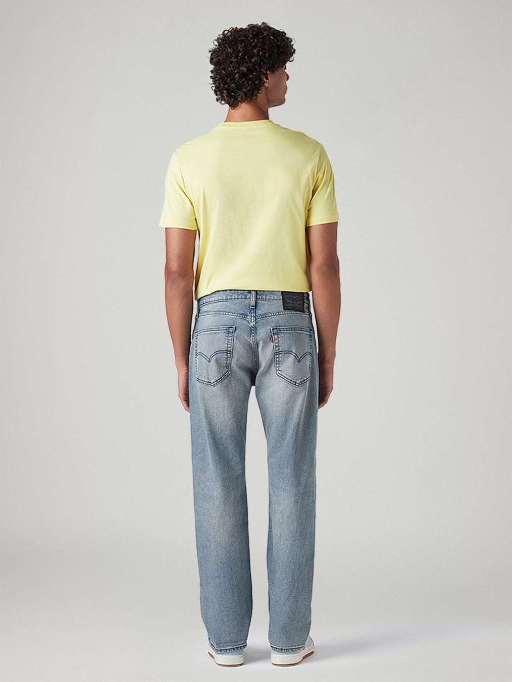 Men's 505 Light Blue Straight Fit Mid Rise Jeans
