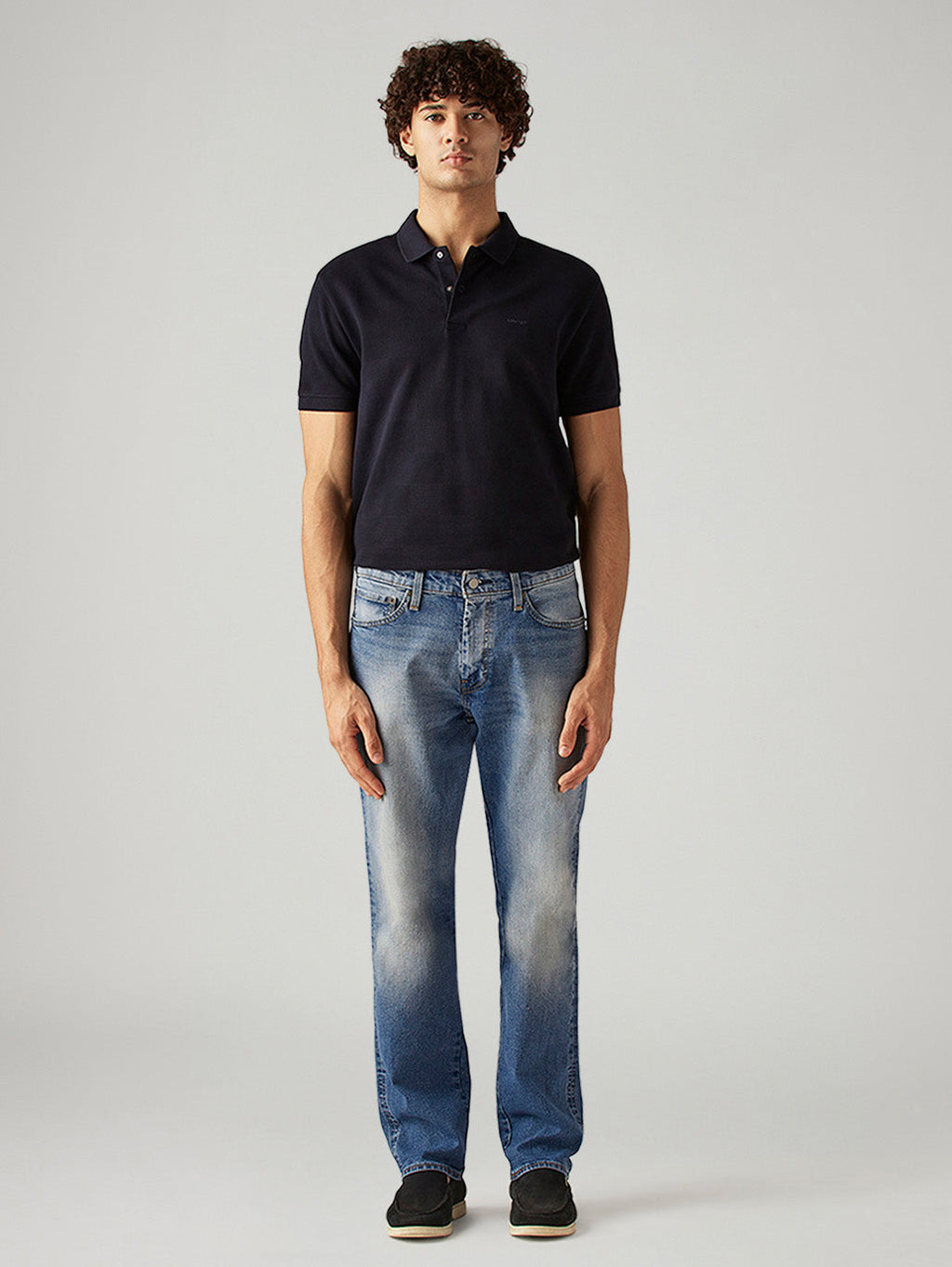 Men's 541 Blue Athletic Tapered Fit Mid Rise Commuter Jeans