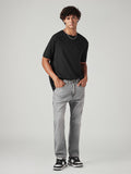 Men's 505 Grey Straight Fit Mid Rise Commuter Jeans