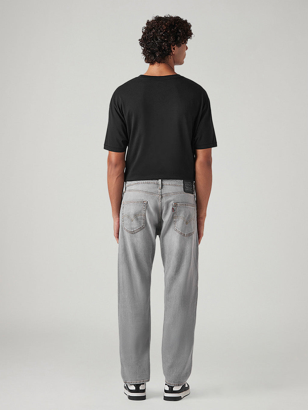 Men's 505 Grey Straight Fit Mid Rise Commuter Jeans