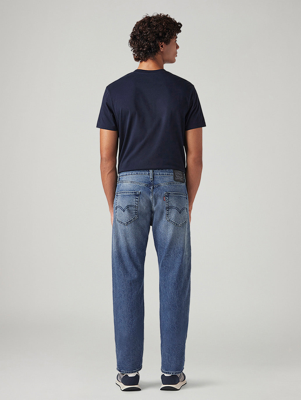 Men's 505 Blue Straight Fit Mid Rise Commuter Jeans