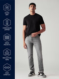 Men's 511 Charcoal Grey Slim Fit Mid Rise Commuter Jeans