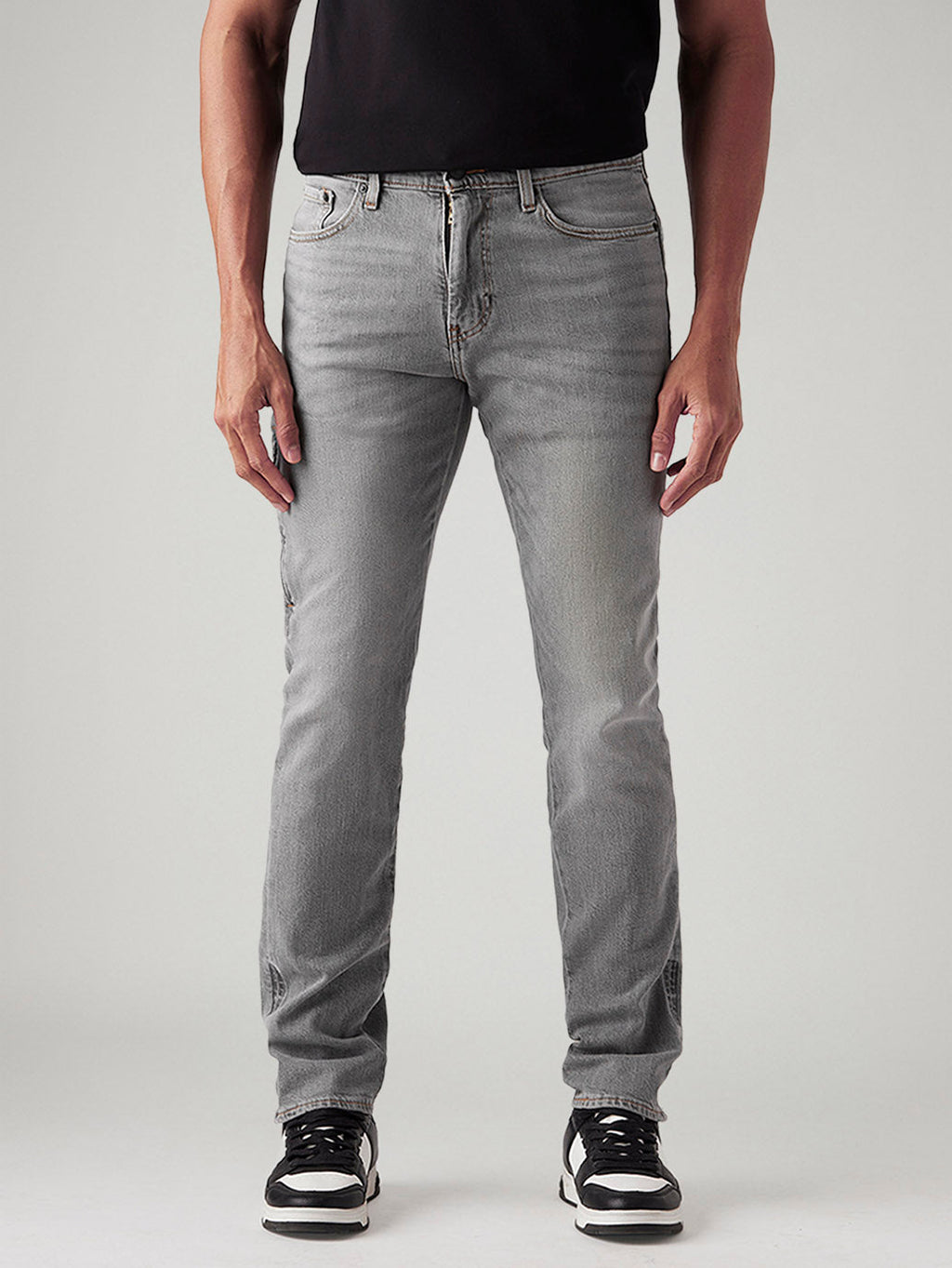 Men's 511 Charcoal Grey Slim Fit Mid Rise Commuter Jeans