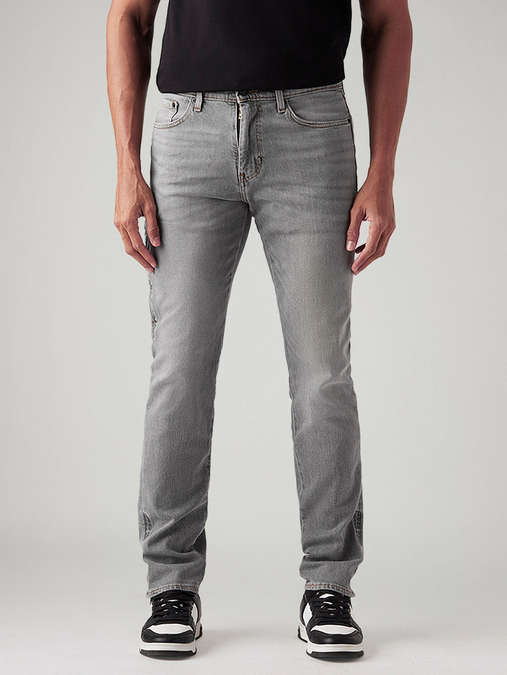 Men's 511 Charcoal Grey Slim Fit Mid Rise Commuter Jeans