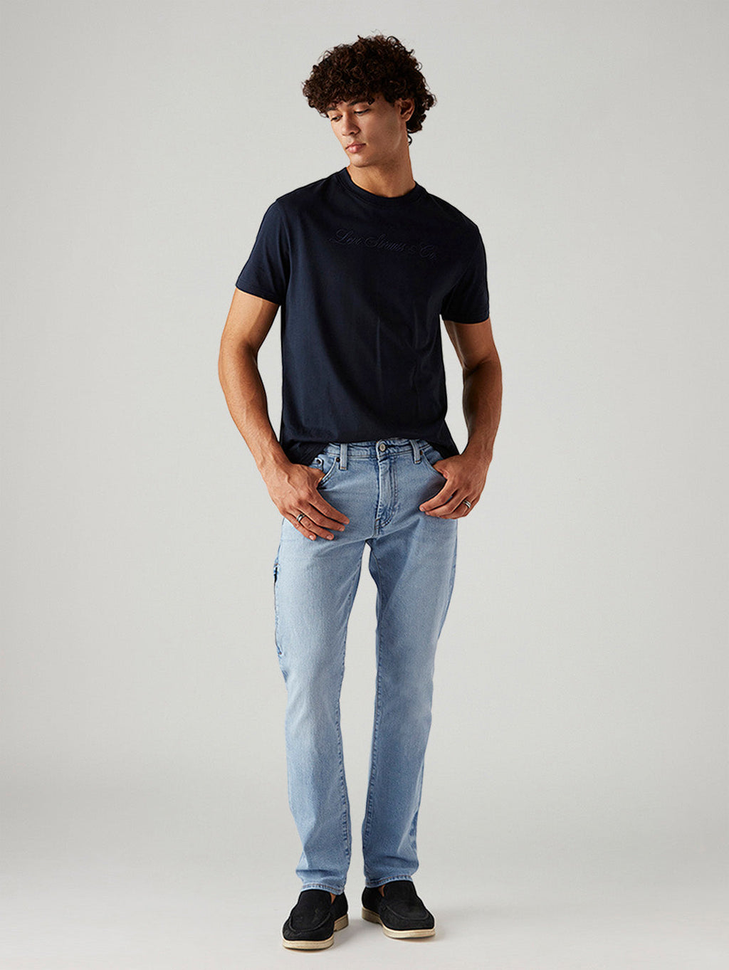 Men's 511 Light Blue Slim Fit Mid Rise Commuter Jeans