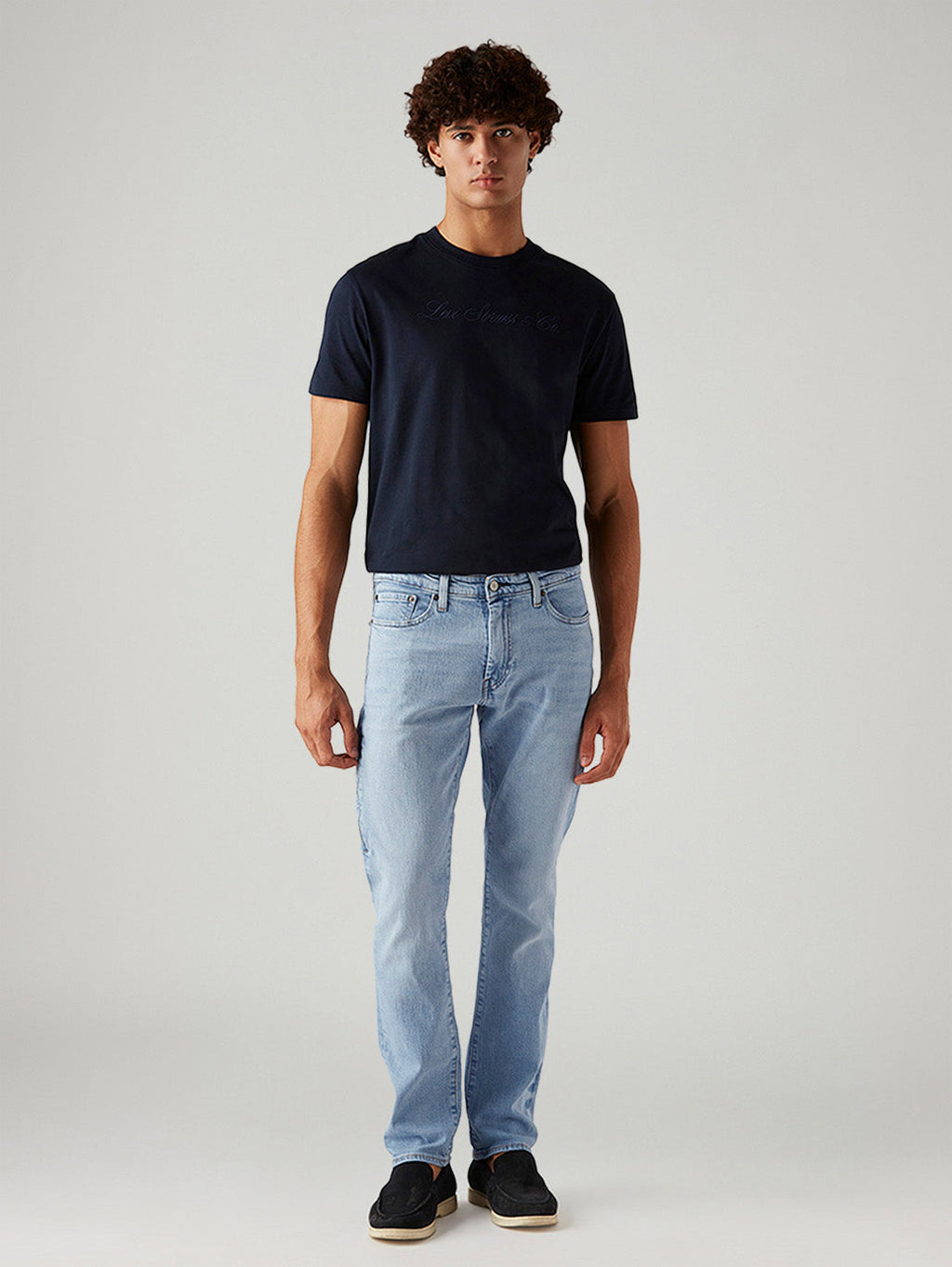 Men's 511 Light Blue Slim Fit Mid Rise Commuter Jeans