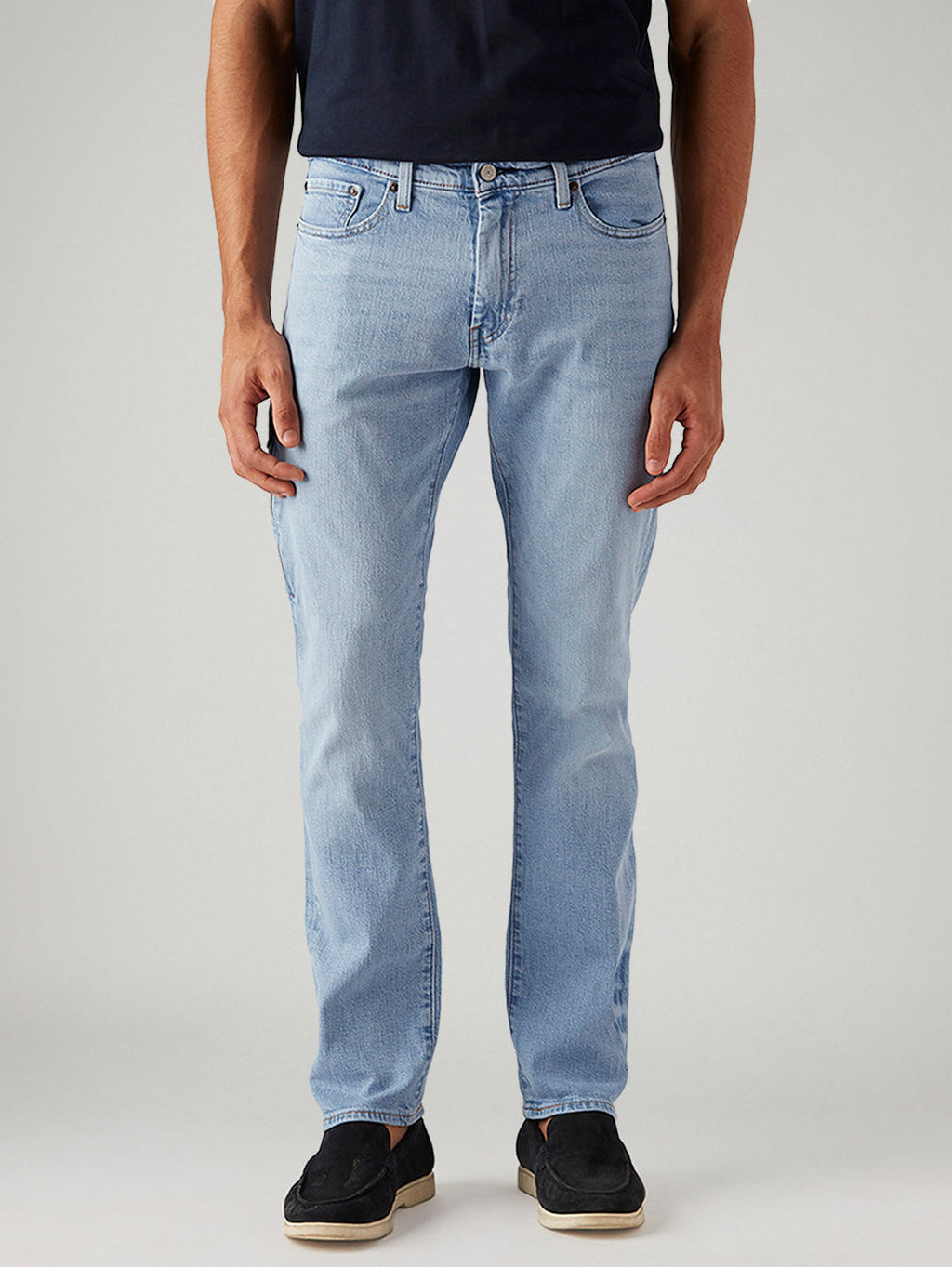 Men's 511 Light Blue Slim Fit Mid Rise Commuter Jeans