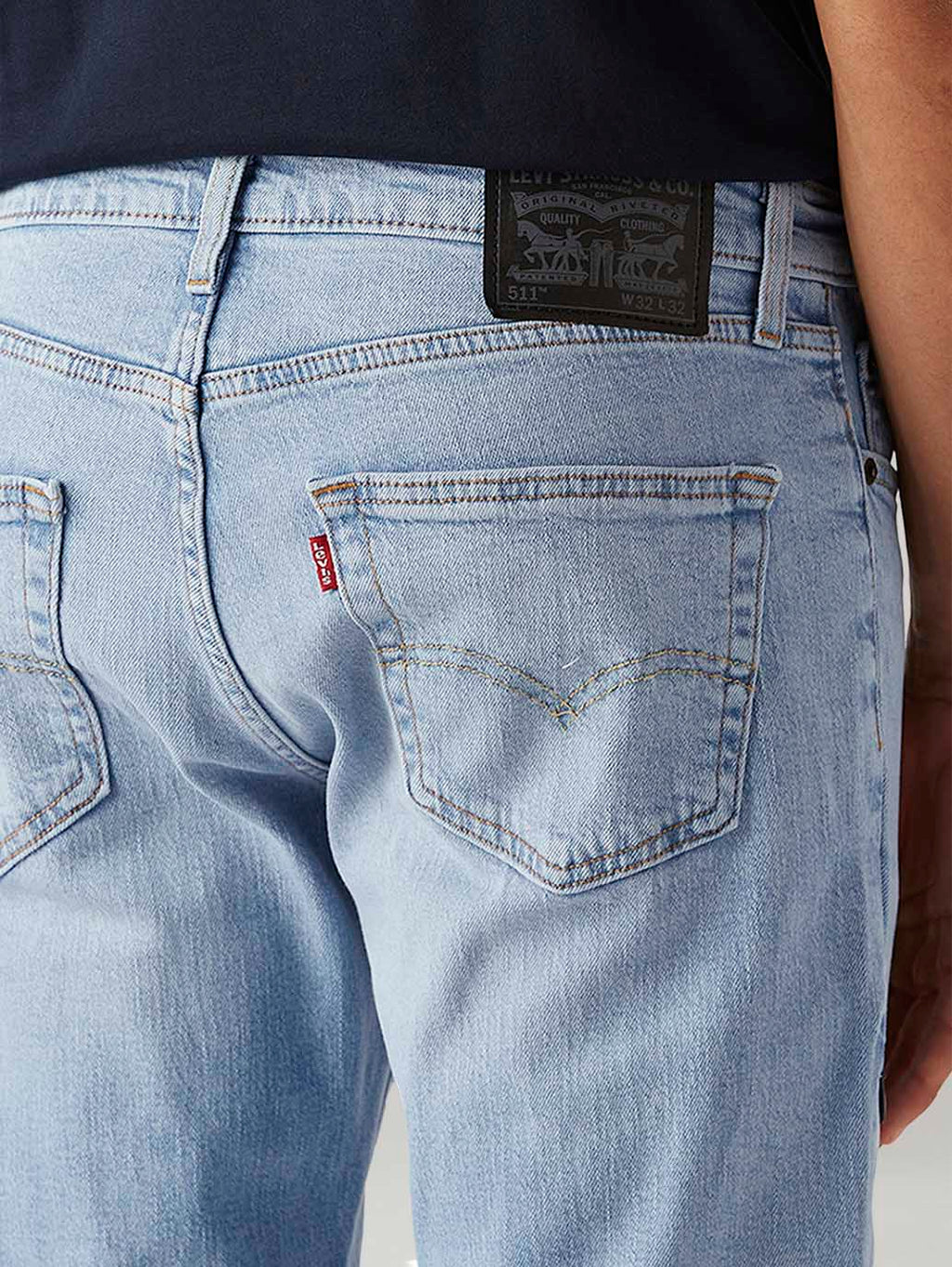 Men's 511 Light Blue Slim Fit Mid Rise Commuter Jeans