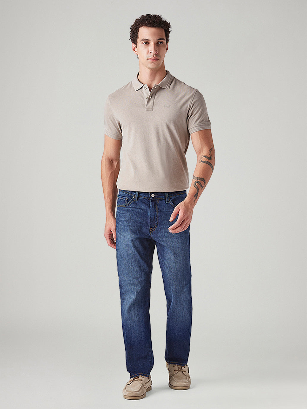 Men's 541 Blue Tapered Fit Mid Rise Commuter Jeans