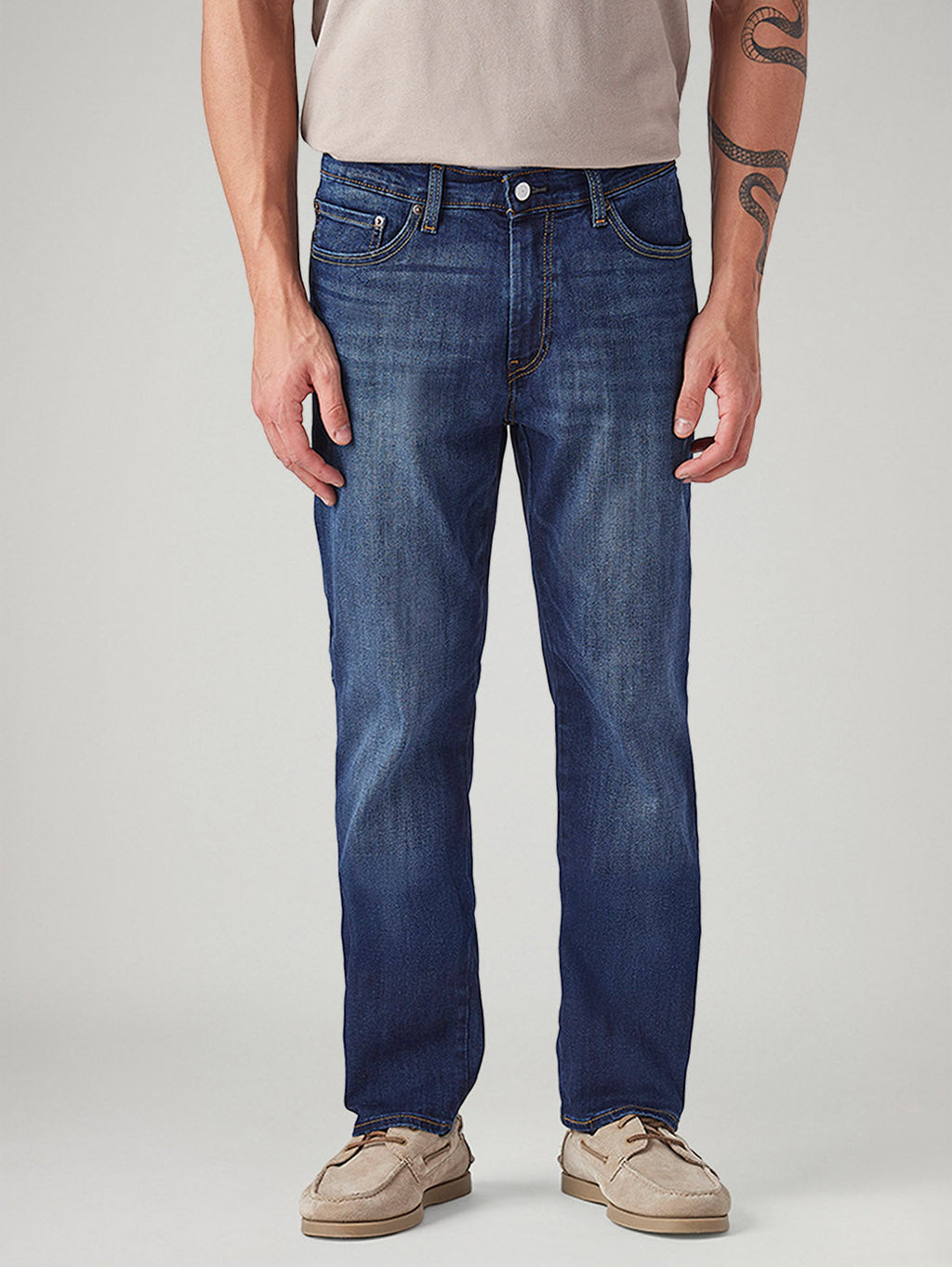 Men's 541 Blue Tapered Fit Mid Rise Commuter Jeans