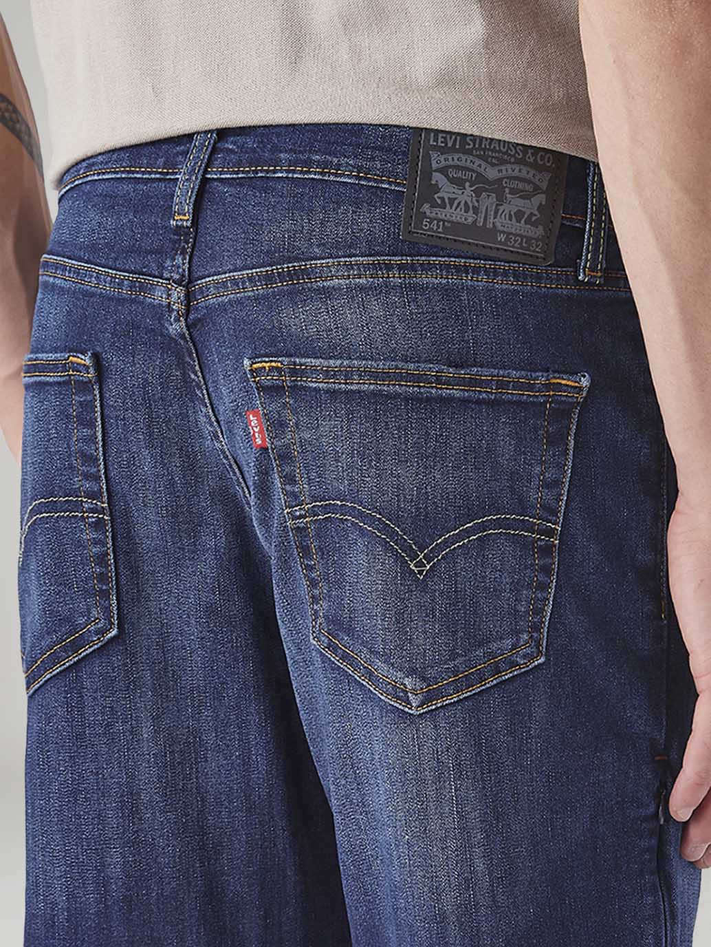 Men's 541 Blue Tapered Fit Mid Rise Commuter Jeans