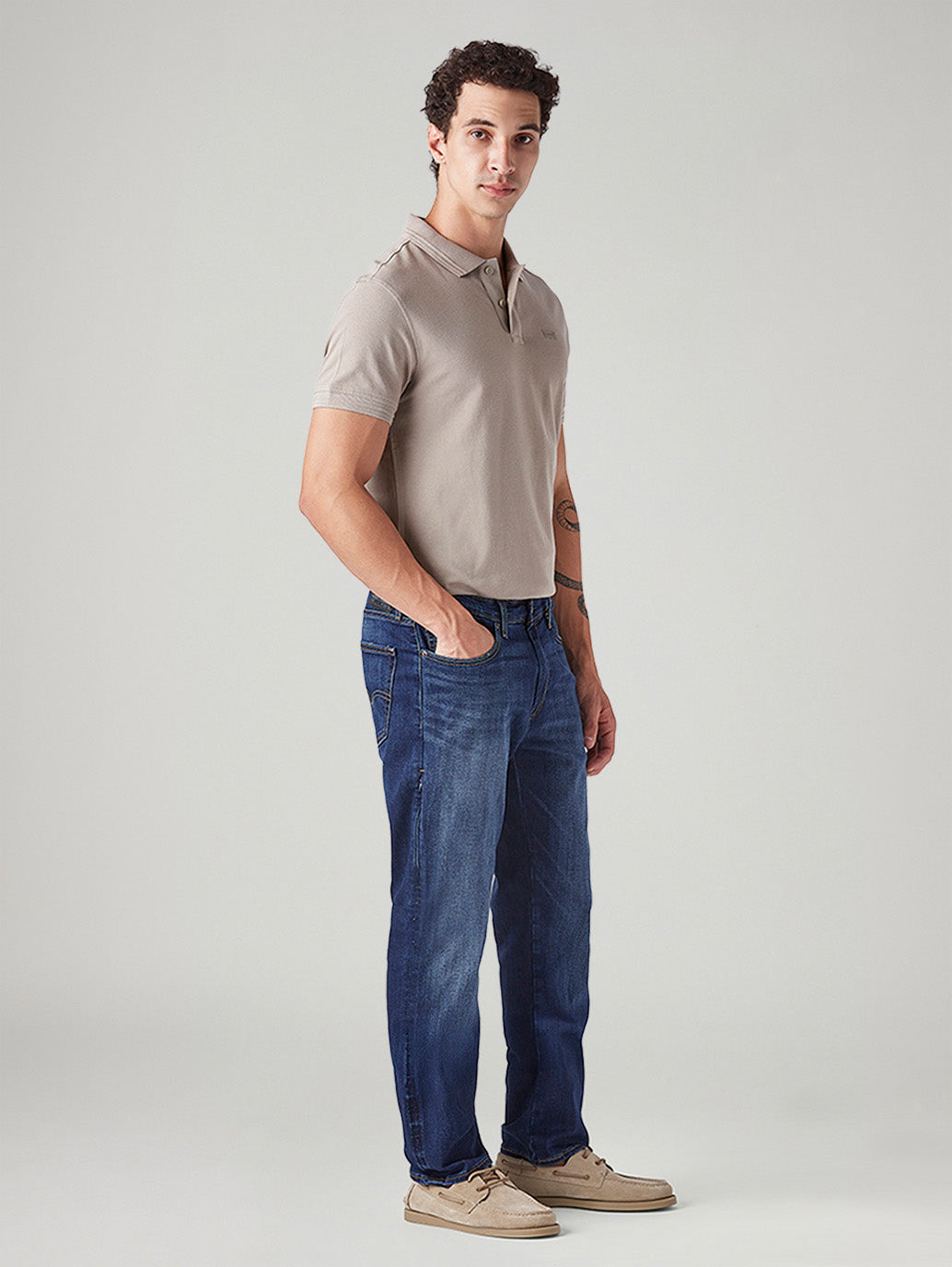 Men's 541 Blue Tapered Fit Mid Rise Commuter Jeans
