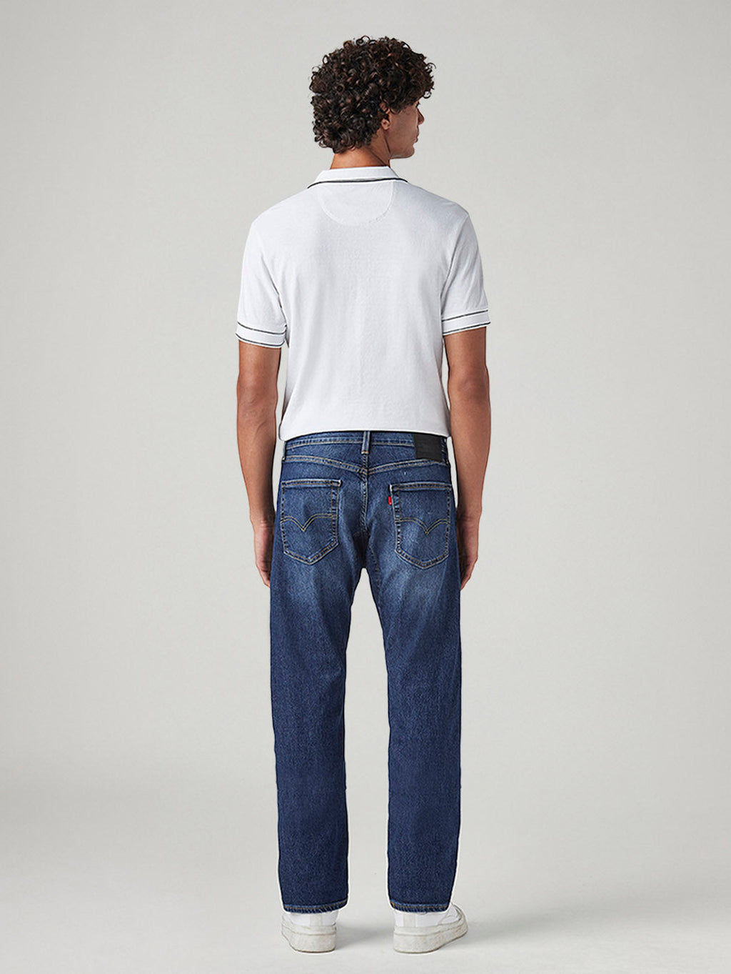 Men's 505 Blue Straight Fit Mid Rise Commuter Jeans