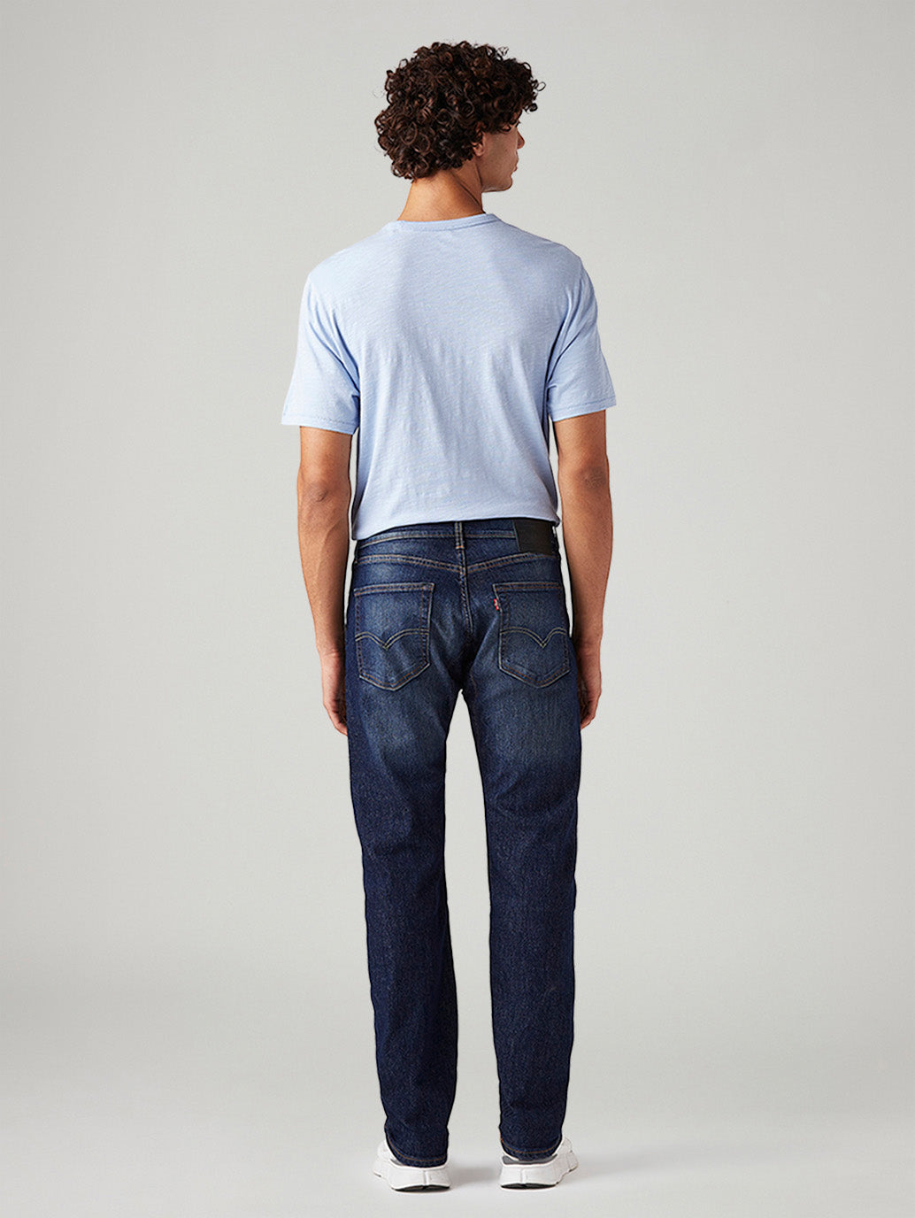 Men's 505 Dark Blue Straight Fit Mid Rise Jeans