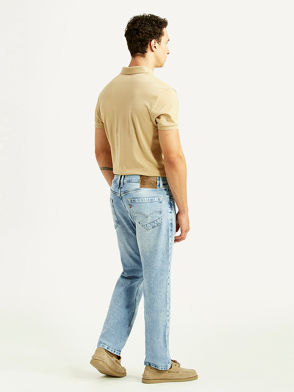 Men's 505 Light Blue Straight Fit Hyper Stretch Jeans