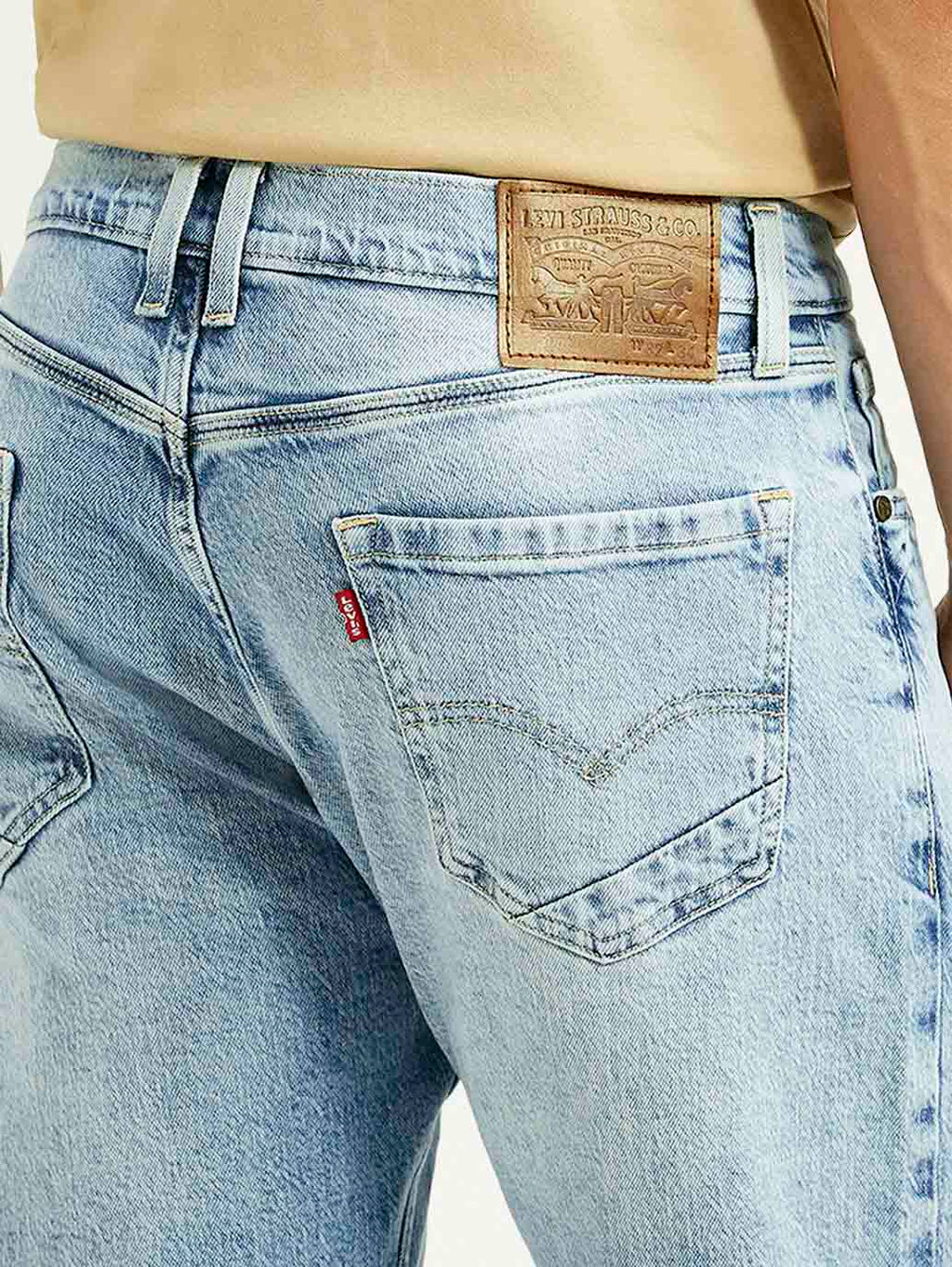 Men's 505 Light Blue Straight Fit Hyper Stretch Jeans