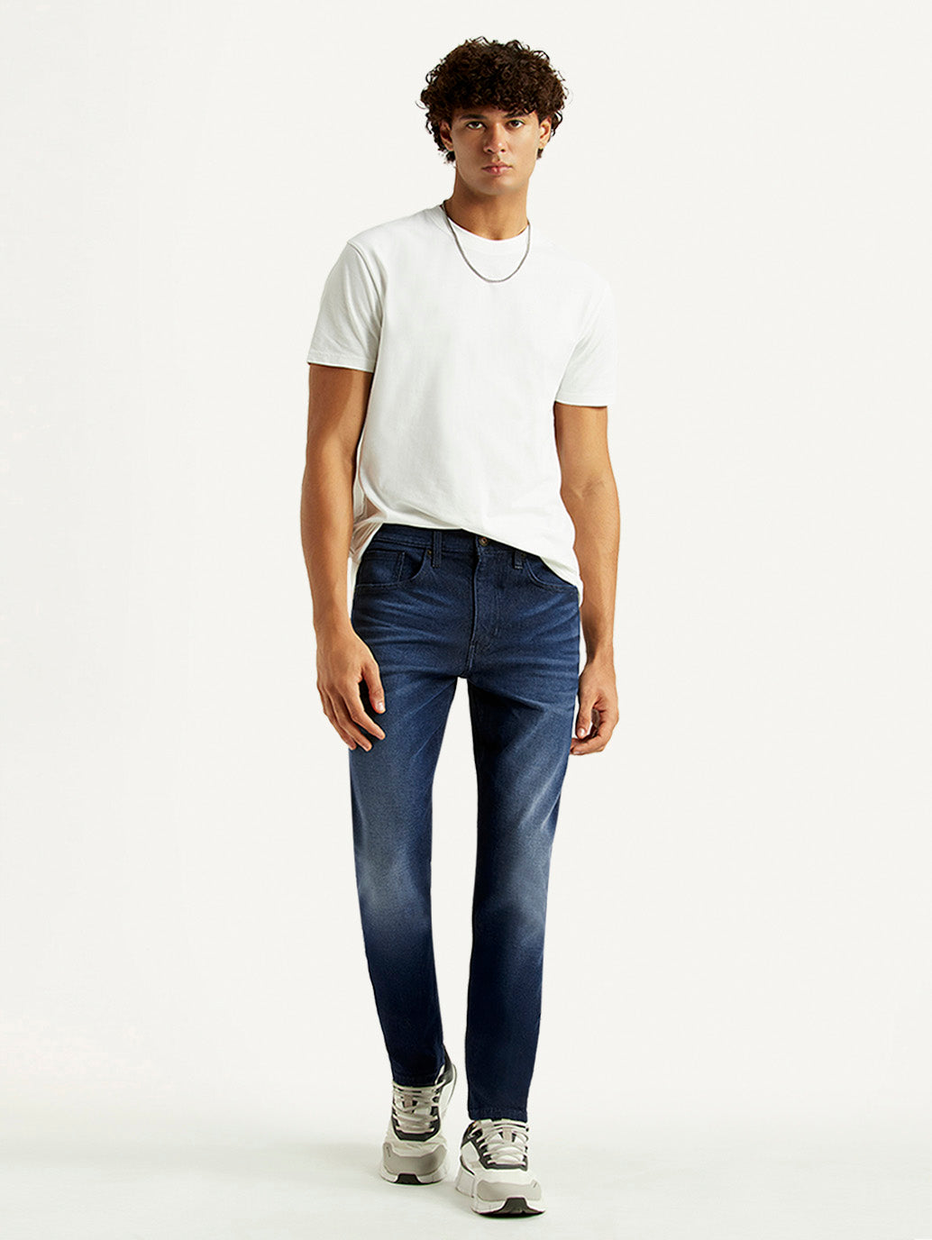 Men's 512 Navy Slim Tapered Fit Mid Rise Jeans