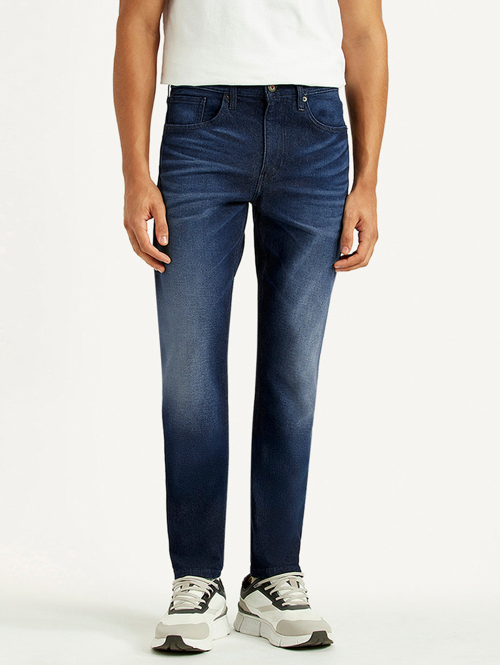 Men's 512 Navy Slim Tapered Fit Mid Rise Jeans
