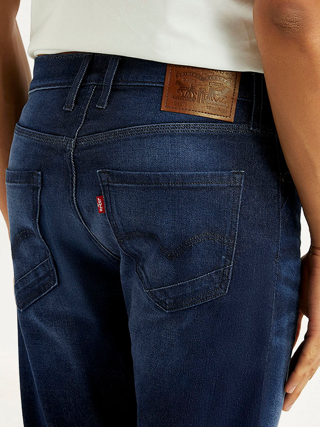 Men's 512 Navy Slim Tapered Fit Mid Rise Jeans