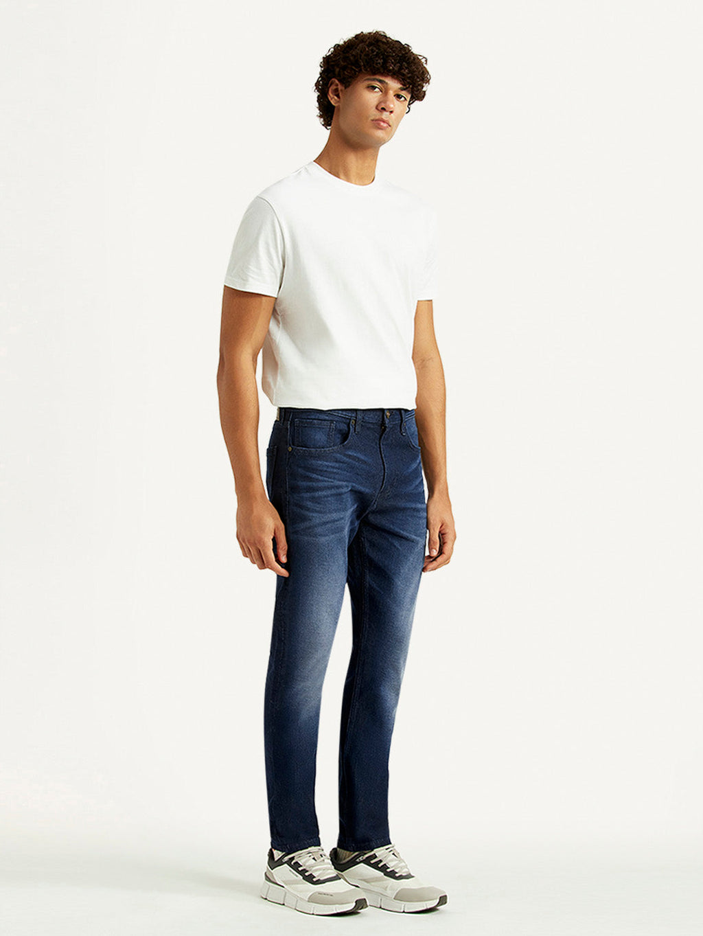 Men's 512 Navy Slim Tapered Fit Mid Rise Jeans