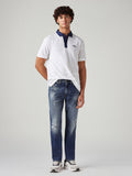 Men's 541 Blue Athletic Tapered Fit Mid Rise Jeans
