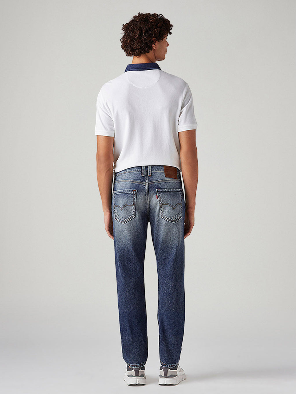 Men's 541 Blue Athletic Tapered Fit Mid Rise Jeans