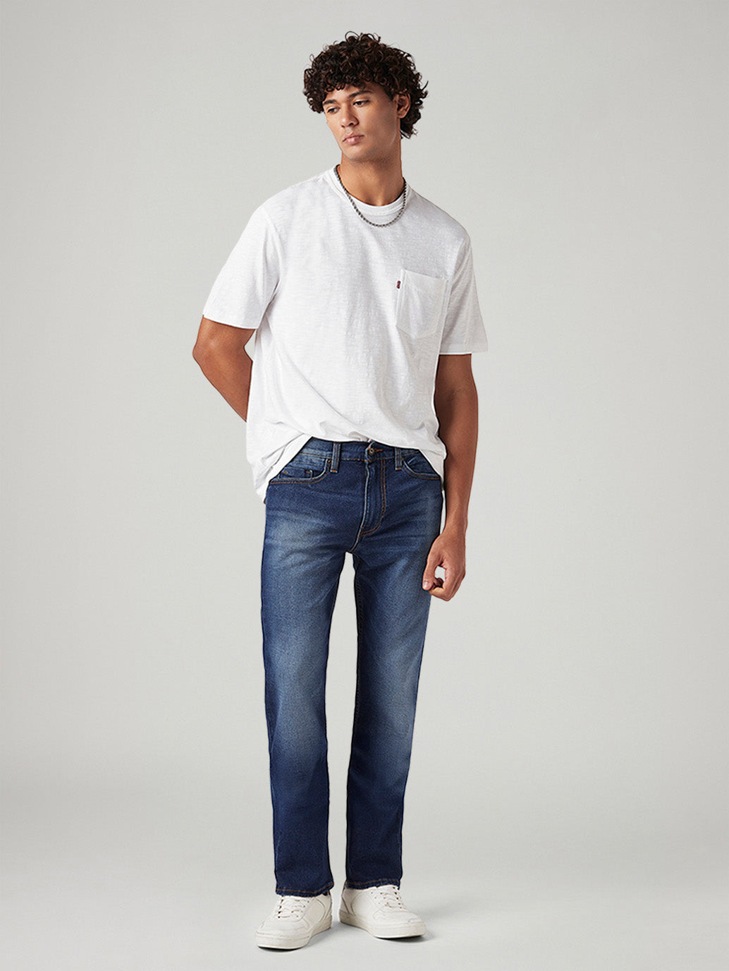 Men's 513 Blue Slim Straight Fit Hyper Stretch Jeans