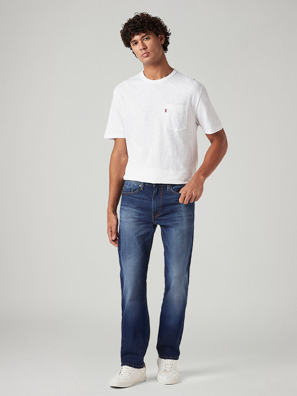 Men's 513 Blue Slim Straight Fit Hyper Stretch Jeans