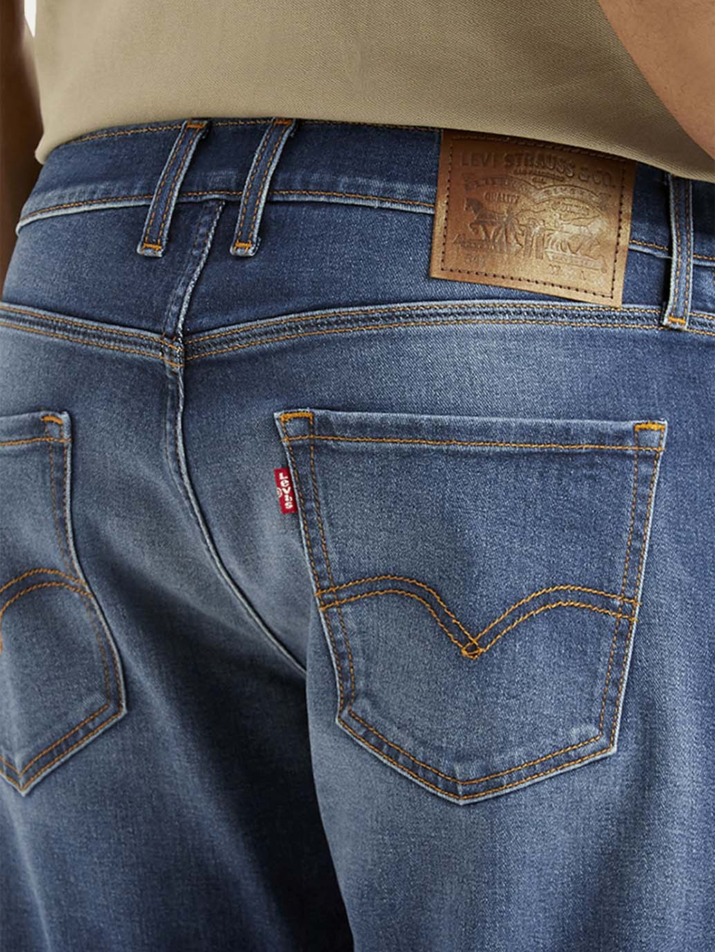 Men's 541 Blue Athletic Tapered Fit Hyper Stretch Jeans