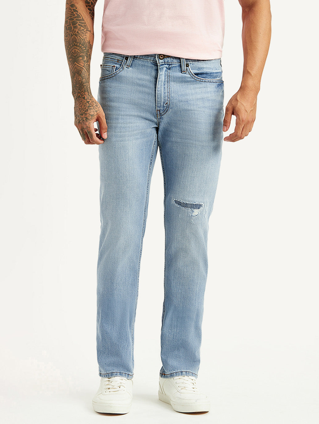 Men's 511 Light Blue Slim Fit Mid Rise Jeans