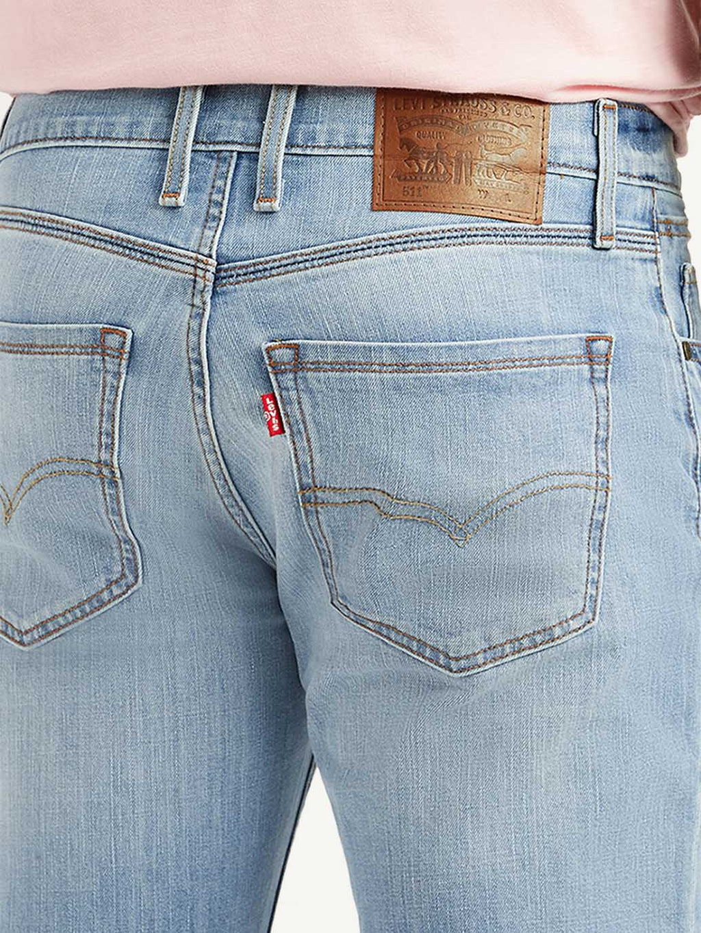 Men's 511 Light Blue Slim Fit Mid Rise Jeans