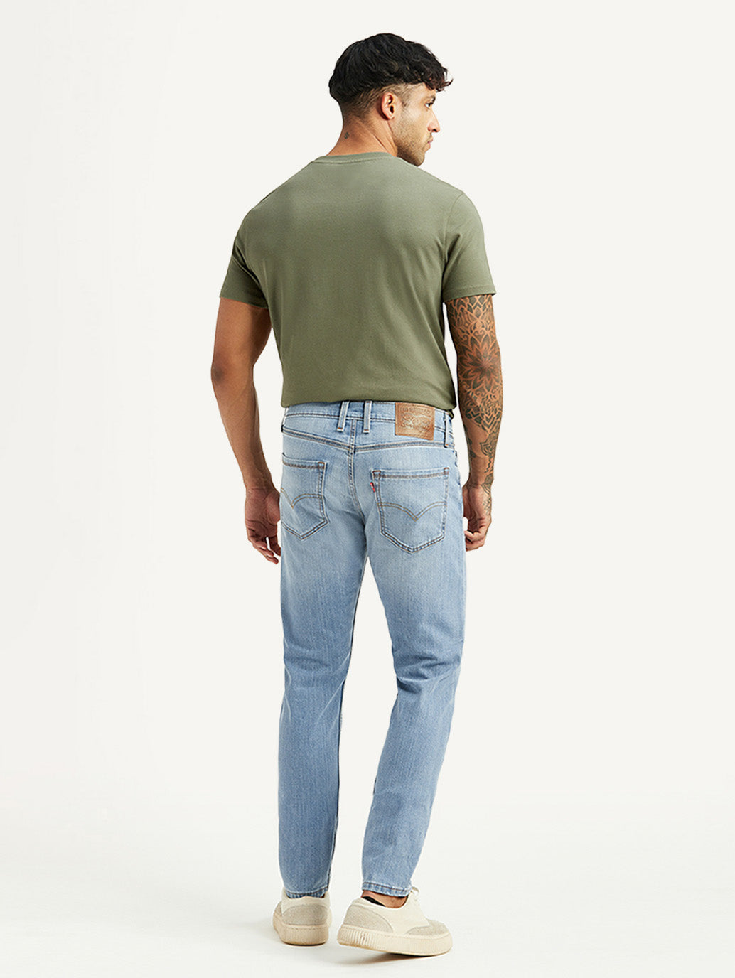 Men's 512 Light Blue Slim Tapered Fit Mid Rise Jeans
