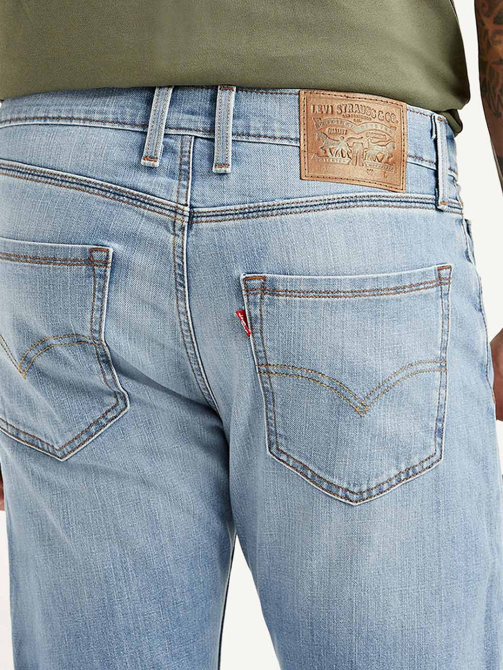 Men's 512 Light Blue Slim Tapered Fit Mid Rise Jeans