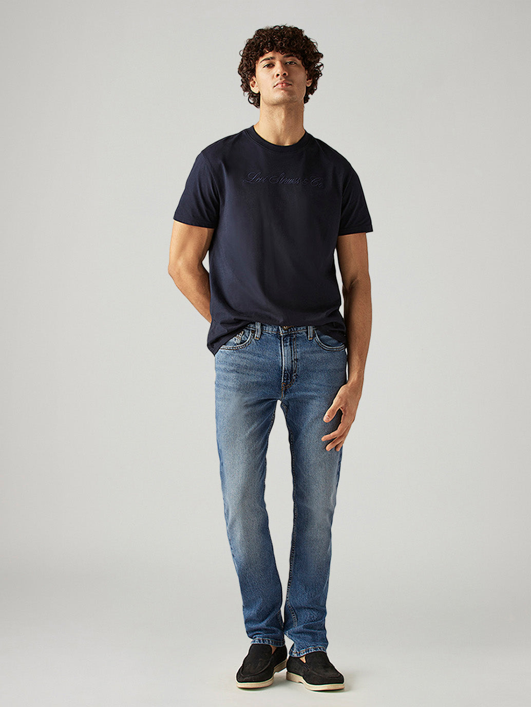 Men's 511 Blue Slim Fit Mid Rise Jeans