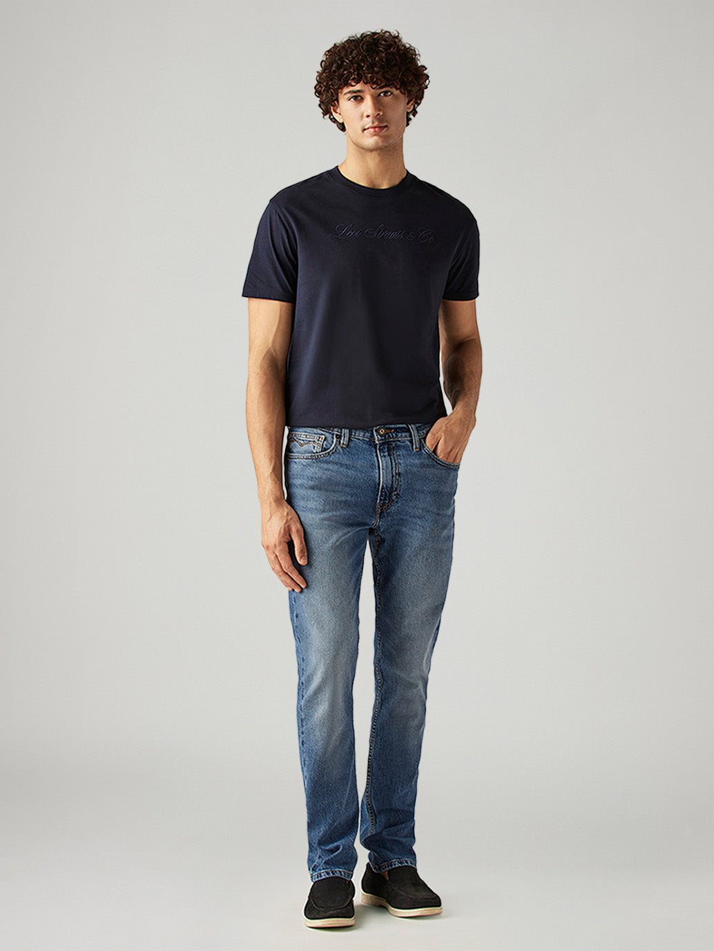 Men's 511 Blue Slim Fit Mid Rise Jeans
