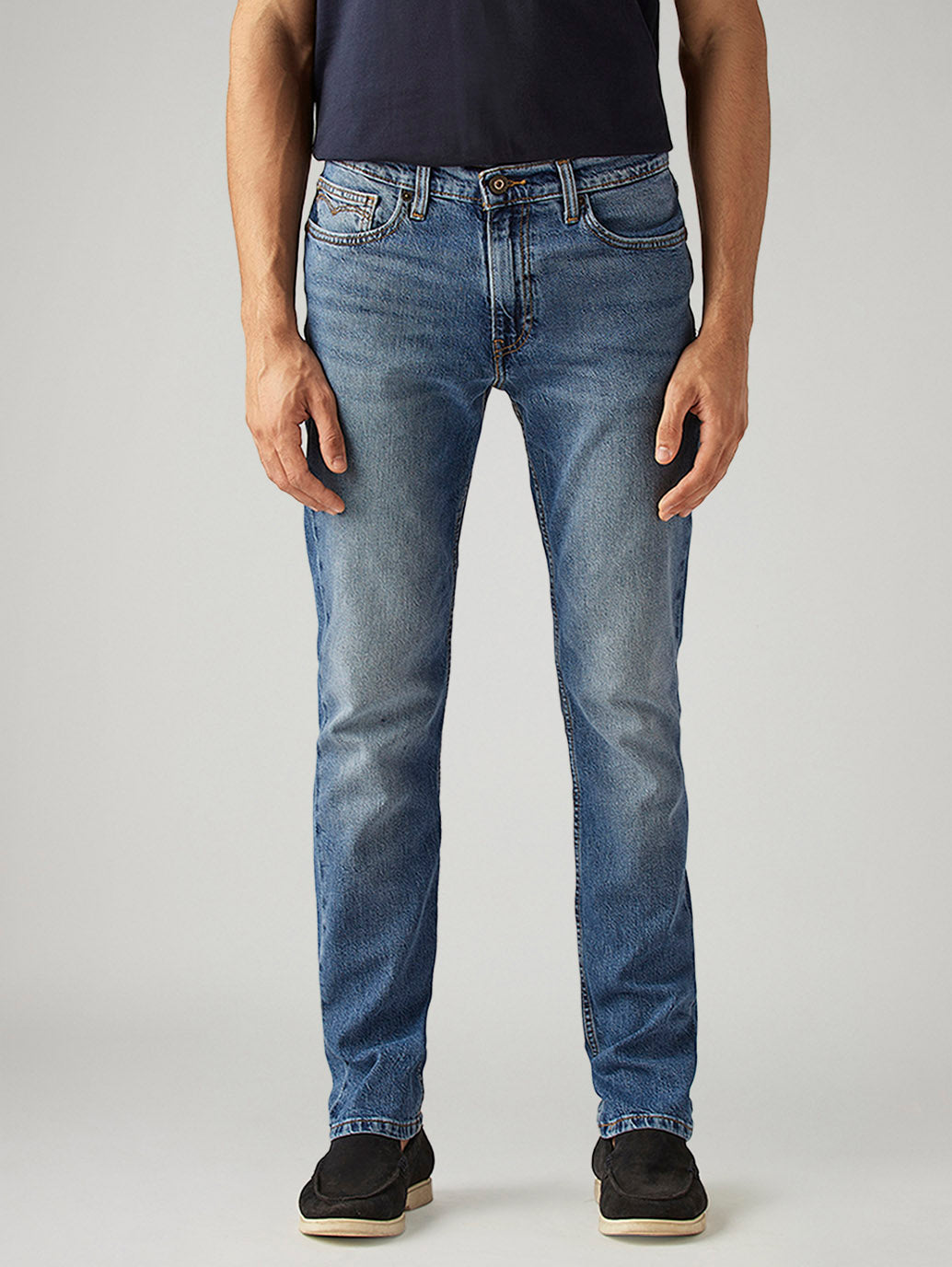 Men's 511 Blue Slim Fit Mid Rise Jeans