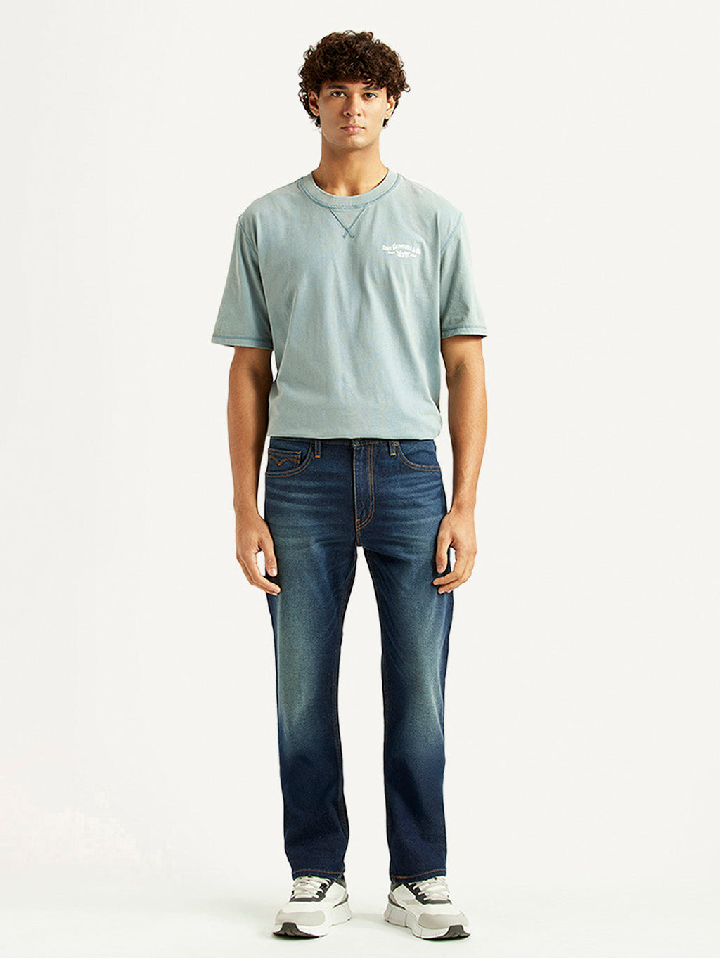 Men's 513 Navy Slim Straight Fit Mid Rise Jeans