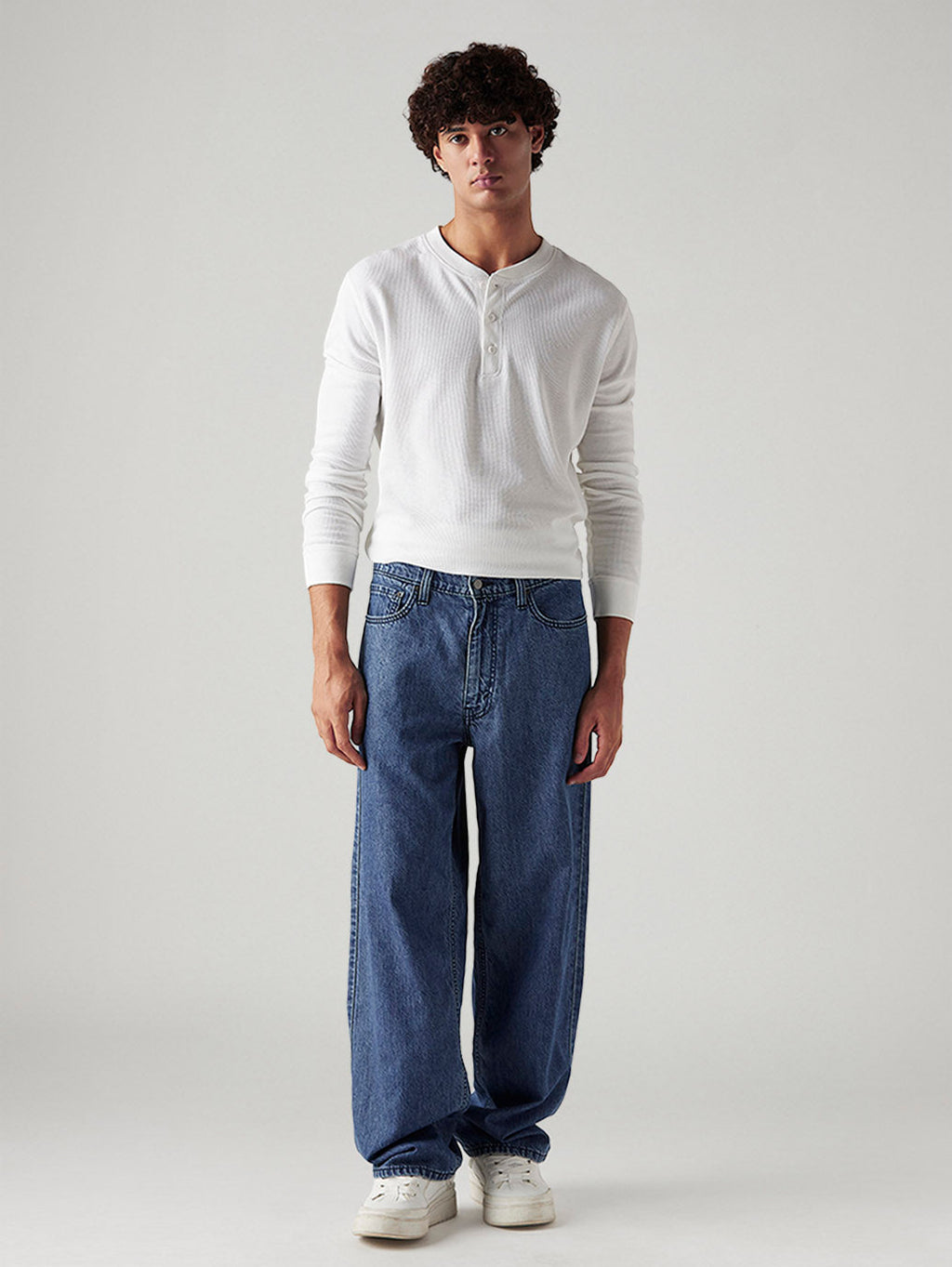 Men's 578 Blue Baggy Fit Low Rise Jeans