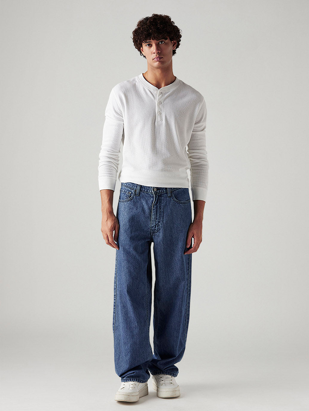 Men's 578 Blue Baggy Fit Low Rise Jeans