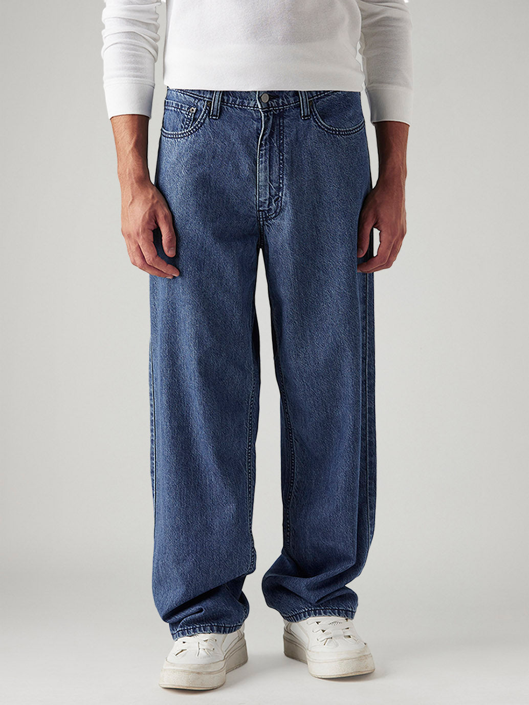 Men's 578 Blue Baggy Fit Low Rise Jeans