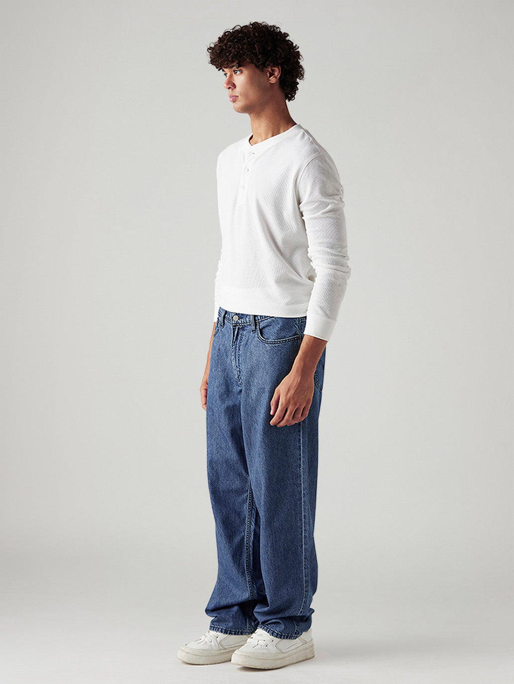 Men's 578 Blue Baggy Fit Low Rise Jeans