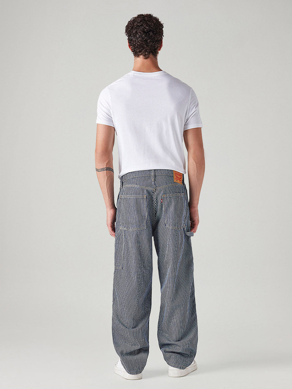 Men's 578 Blue Baggy Fit Mid Rise Jeans