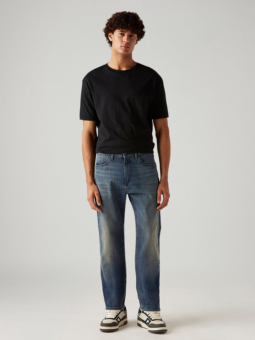 Men's 505 Blue Straight Fit Hyper Stretch Jeans