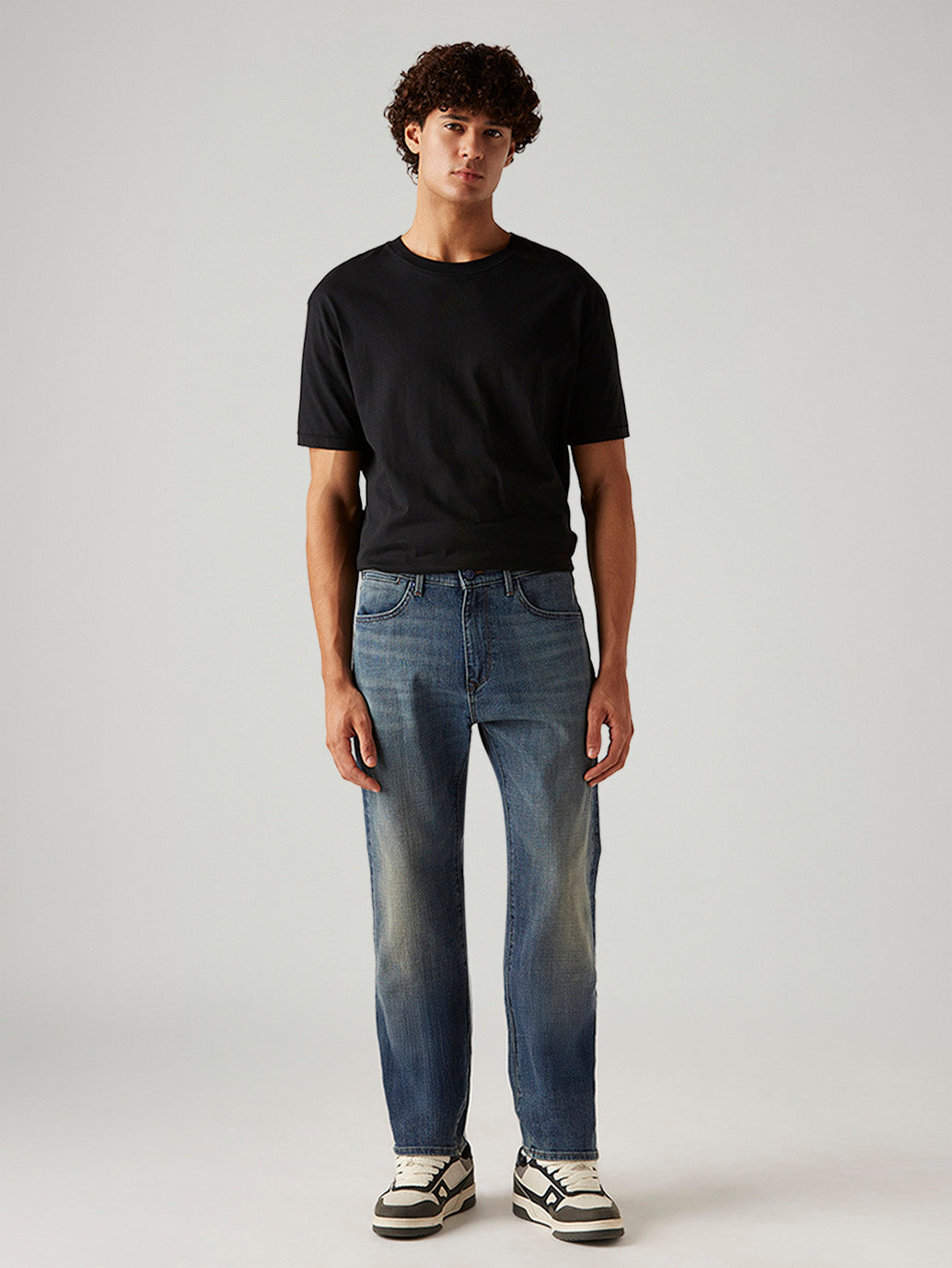 Men's 505 Blue Straight Fit Hyper Stretch Jeans