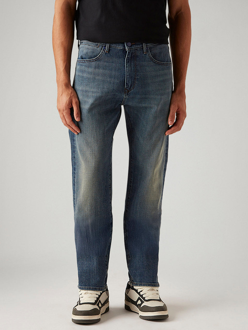 Men's 505 Blue Straight Fit Hyper Stretch Jeans