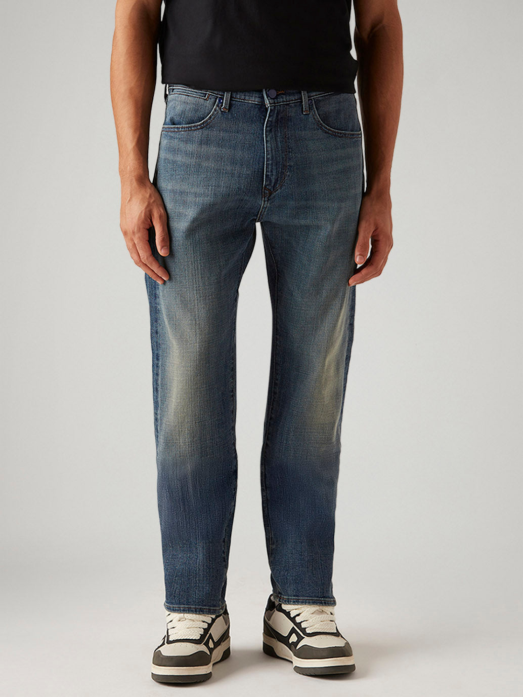 Men's 505 Blue Straight Fit Hyper Stretch Jeans