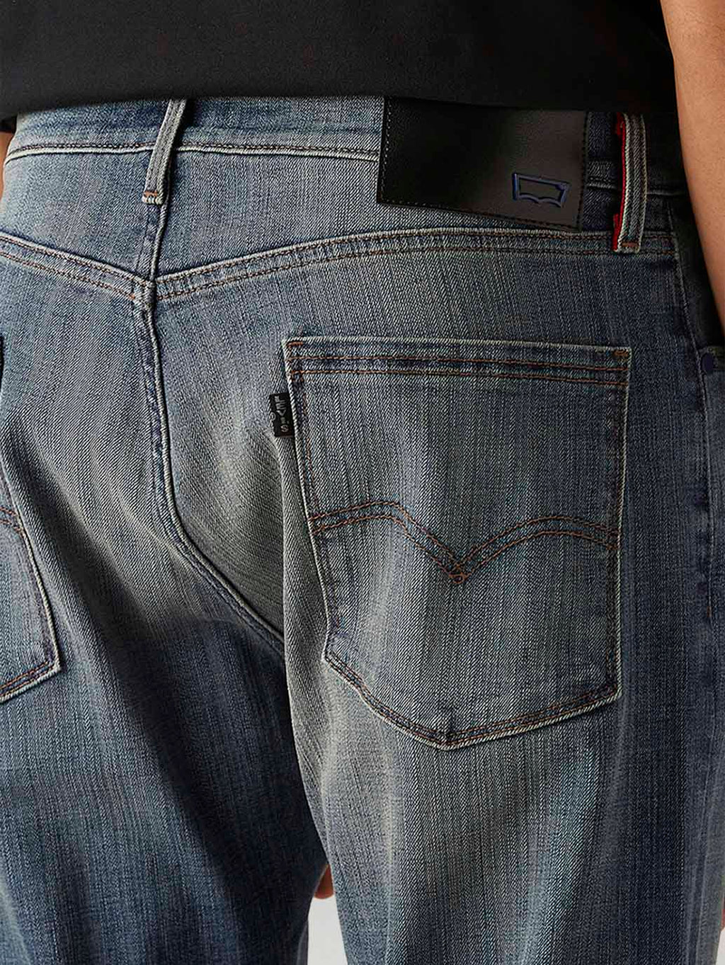 Men's 505 Blue Straight Fit Hyper Stretch Jeans