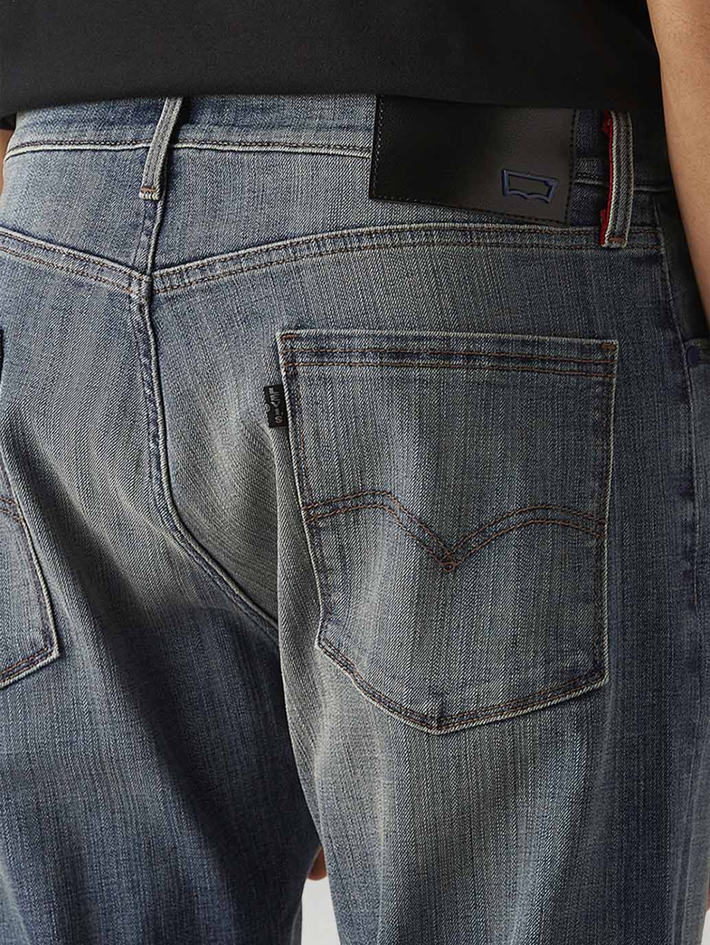 Men's 505 Blue Straight Fit Hyper Stretch Jeans